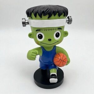 Adorable Frankenstein playing Basketball Halloween Figurine Decor